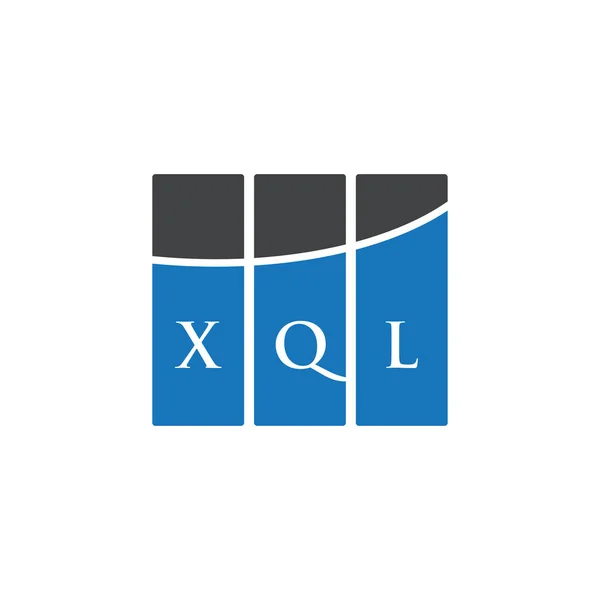 Xql Buchstabe Logo Design Auf Weißem Hintergrund Xql Kreative Initialen — Stockvektor