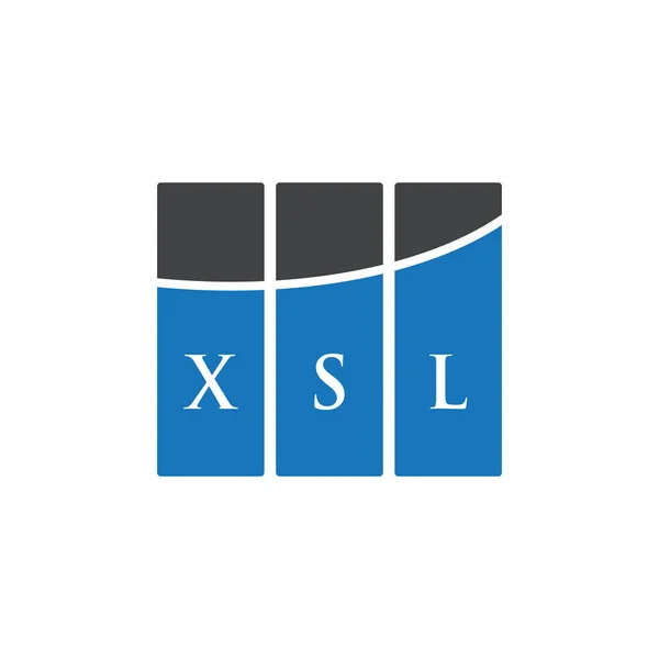 Xsl Letter Logo Design Auf Weißem Hintergrund Xsl Kreative Initialen — Stockvektor