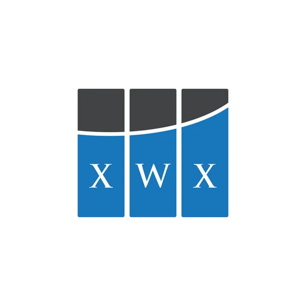 Σχεδιασμός Λογότυπου Γραμμάτων Xwx Λευκό Φόντο Δημιουργικά Αρχικά Xwx Έννοια — Διανυσματικό Αρχείο