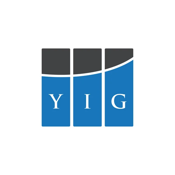 Σχεδιασμός Λογότυπου Yig Λευκό Φόντο Yig Δημιουργικά Αρχικά Γράμμα Λογότυπο — Διανυσματικό Αρχείο