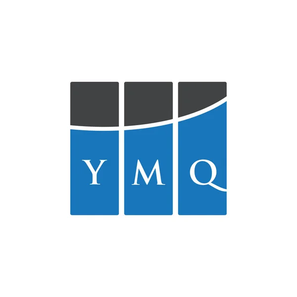 Diseño Del Logotipo Letra Ymq Sobre Fondo Blanco Ymq Iniciales — Vector de stock