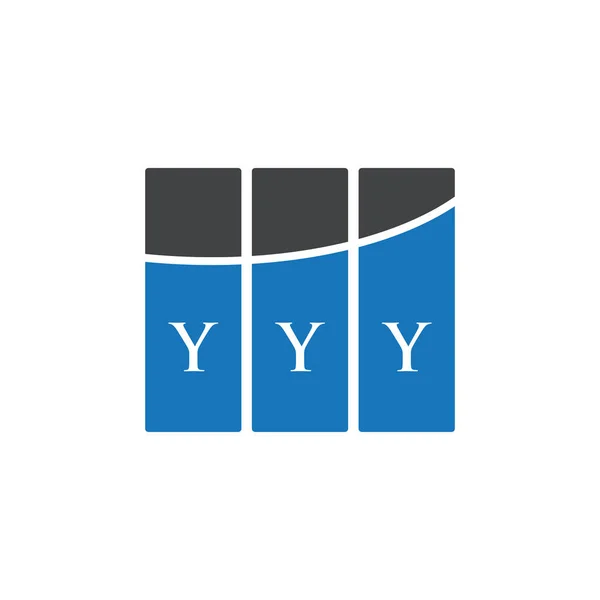 Diseño Del Logotipo Letra Yyy Sobre Fondo Blanco Yyy Iniciales — Vector de stock