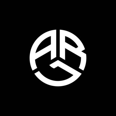 Beyaz arkaplanda ARL harf logosu tasarımı. ARL yaratıcı harflerin baş harfleri logo kavramı. ARL harf tasarımı.