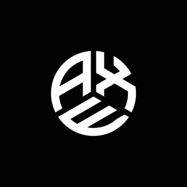 Beyaz arka planda AXE harf logosu tasarımı. AXE yaratıcı harflerin baş harfleri logo kavramı. AXE harf tasarımı.