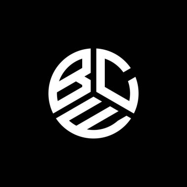 Beyaz arka planda BCW harf logosu tasarımı. BCW yaratıcı harflerin baş harfleri logo kavramı. BCW harf tasarımı.