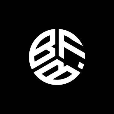 Beyaz arka planda BFB harfi logo tasarımı. BFB yaratıcı harflerin baş harfleri logo kavramı. BFB harf tasarımı.