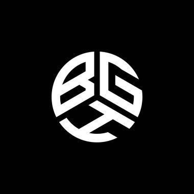 Beyaz arka planda BGH harfli logo tasarımı. BGH yaratıcı harflerin baş harfleri logo kavramı. BGH harf tasarımı.