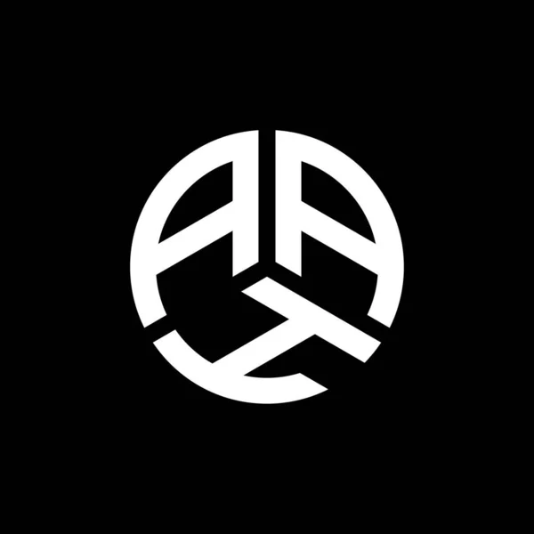 Diseño Del Logotipo Carta Aah Sobre Fondo Blanco Aah Iniciales — Archivo Imágenes Vectoriales