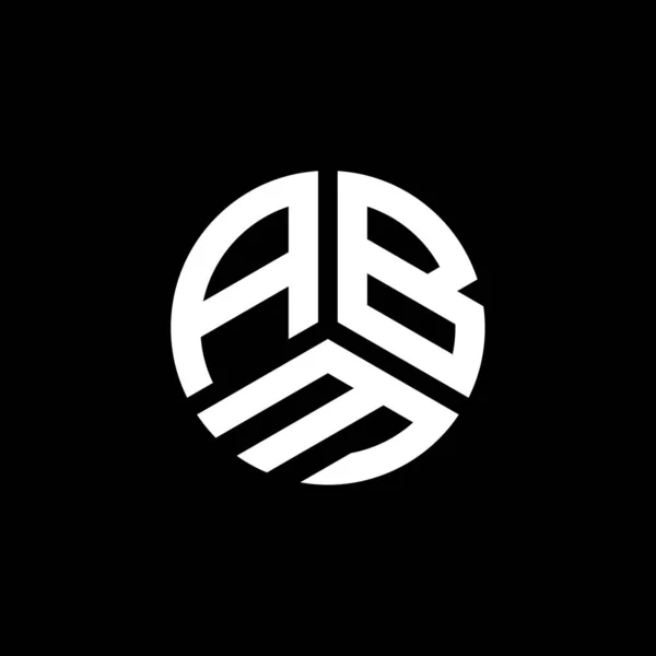 Beyaz Arka Planda Abm Harf Logosu Tasarımı Abm Yaratıcı Harflerin — Stok Vektör
