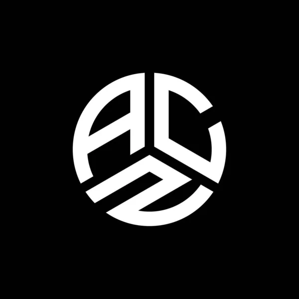 Acz Lettre Logo Design Sur Fond Blanc Acz Initiales Créatives — Image vectorielle