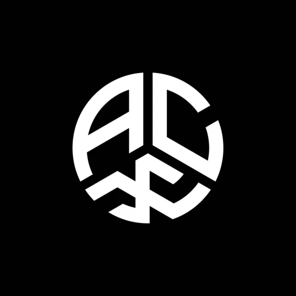 白色背景的Acx字母标识设计 Acx创意首字母首字母标识概念 Acx字母设计 — 图库矢量图片