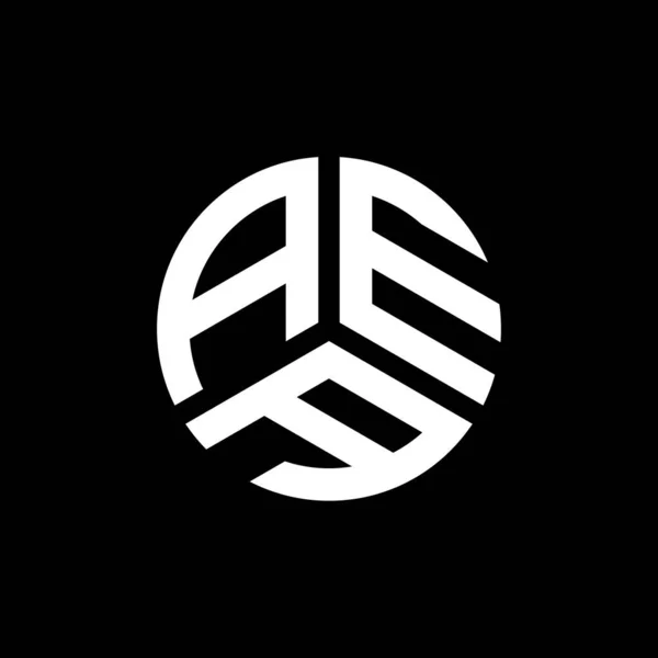 Projeto Logotipo Carta Aea Fundo Branco Aea Iniciais Criativas Conceito — Vetor de Stock