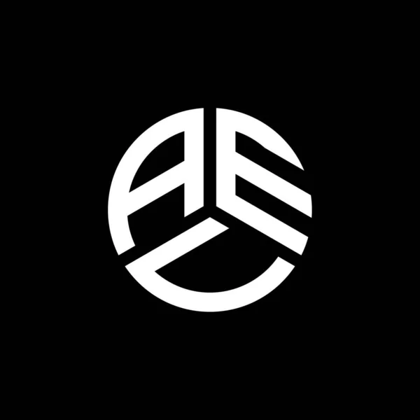 Diseño Del Logotipo Carta Aeu Sobre Fondo Blanco Aeu Iniciales — Archivo Imágenes Vectoriales