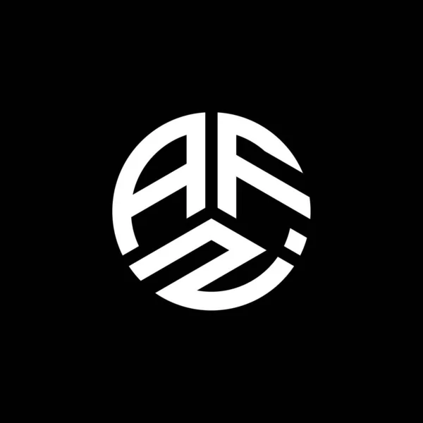 Afz Diseño Del Logotipo Letra Sobre Fondo Blanco Afz Iniciales — Archivo Imágenes Vectoriales