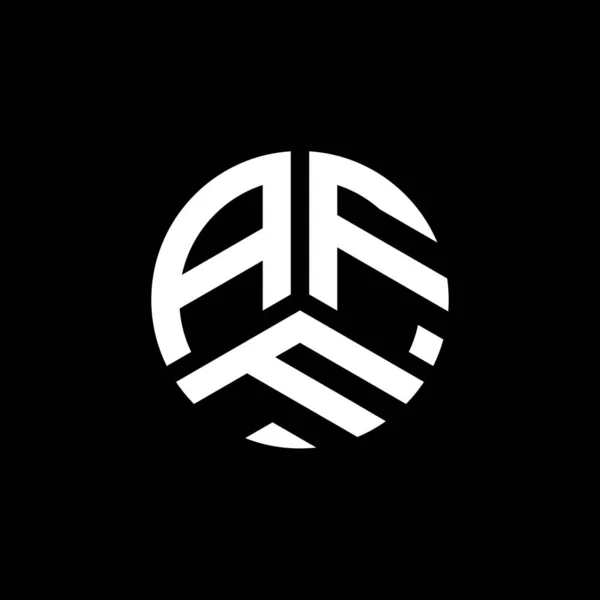 Aff Diseño Del Logotipo Letra Sobre Fondo Blanco Aff Iniciales — Vector de stock