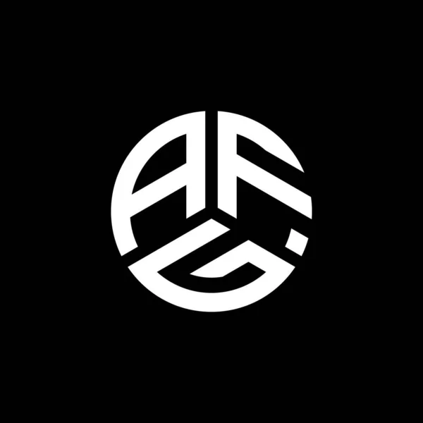 Afg Diseño Del Logotipo Letra Sobre Fondo Blanco Afg Iniciales — Archivo Imágenes Vectoriales