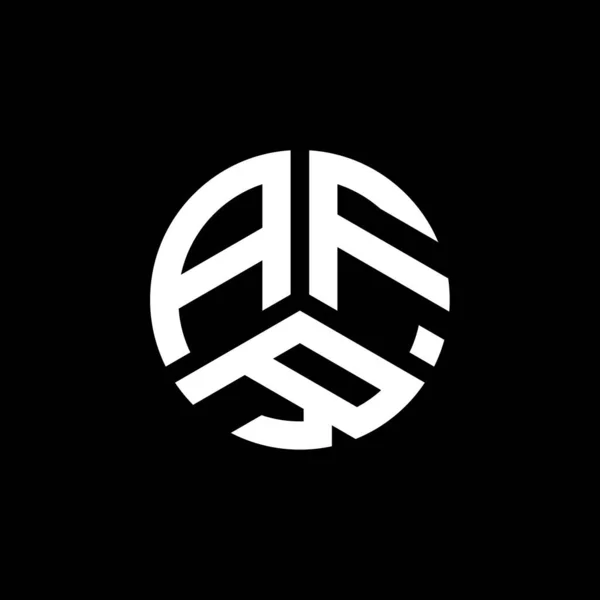 Logo Lettera Afr Sfondo Bianco Afr Creativo Sigle Lettera Logo — Vettoriale Stock