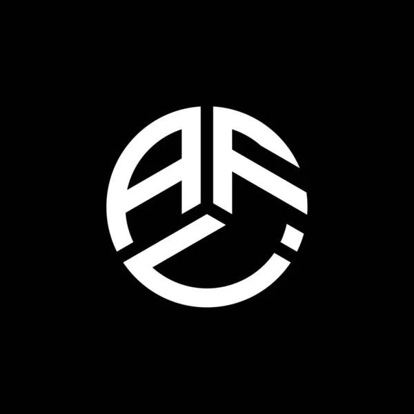 白を基調としたAfuレターロゴデザイン Afuクリエイティブイニシャルレターロゴコンセプト Afu手紙のデザイン — ストックベクタ