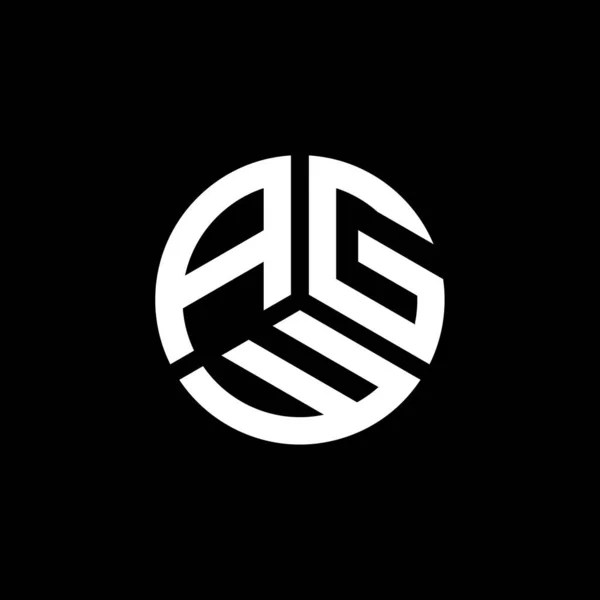 Agw Brev Logotyp Design Vit Bakgrund Agw Kreativa Initialer Brev — Stock vektor