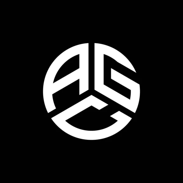 Σχεδιασμός Λογότυπου Γράμματα Agc Λευκό Φόντο Agc Δημιουργική Αρχικά Γράμμα — Διανυσματικό Αρχείο