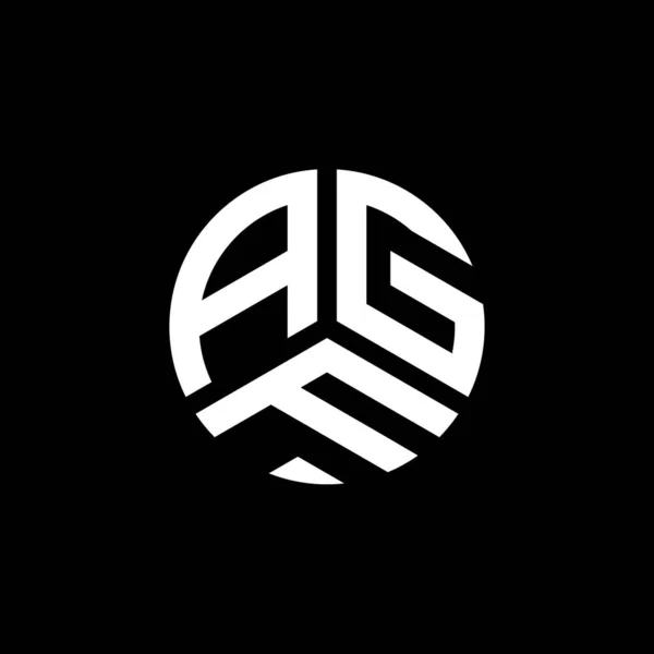 Projekt Logo Litery Agf Białym Tle Agf Twórcze Inicjały Koncepcja — Wektor stockowy