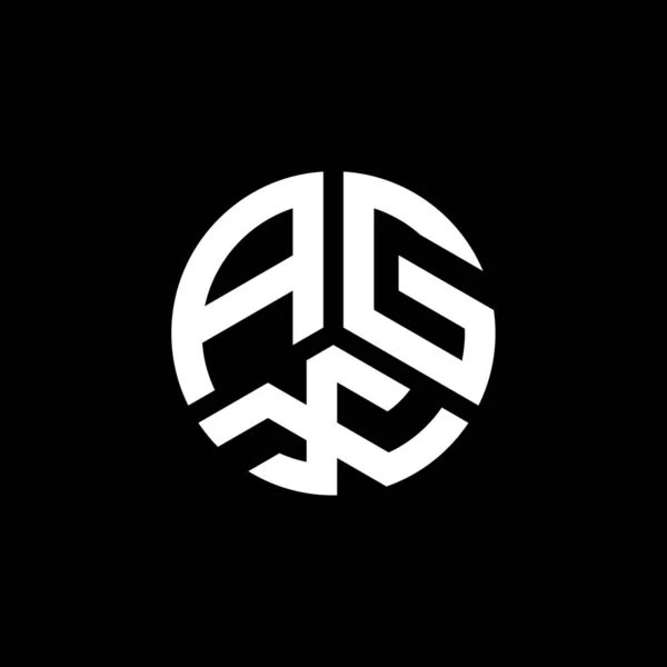 Agx Lettre Logo Design Sur Fond Blanc Agx Initiales Créatives — Image vectorielle