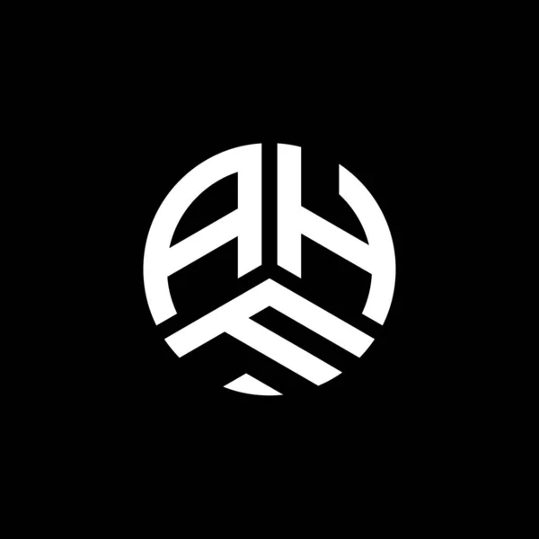 Ahf字母标识的白色背景设计 Ahf创意首字母首字母标识概念 Ahf字母设计 — 图库矢量图片