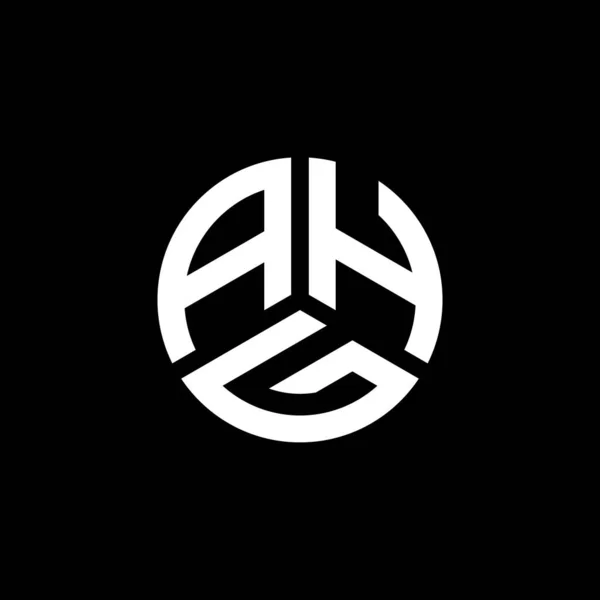 Diseño Del Logotipo Letra Ahg Sobre Fondo Blanco Ahg Iniciales — Vector de stock