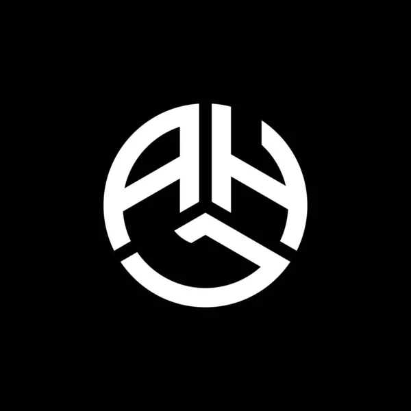 Logo Lettera Ahl Sfondo Bianco Ahl Creativo Iniziali Lettera Logo — Vettoriale Stock