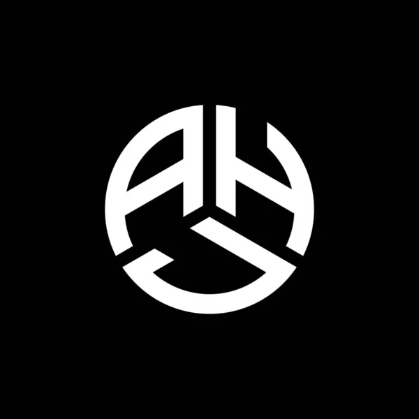Ahj Letter Logo Design White Background Ahj Creative Initials Letter — Stock Vector