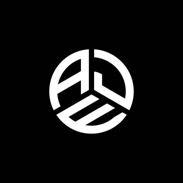Beyaz Arka Planda Aje Harf Logosu Tasarımı Aje Yaratıcı Harflerin — Stok Vektör
