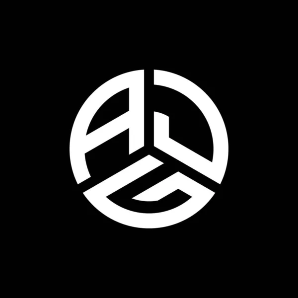 Дизайн Логотипа Ajg Белом Фоне Концепция Логотипа Инициалами Ajg Дизайн — стоковый вектор