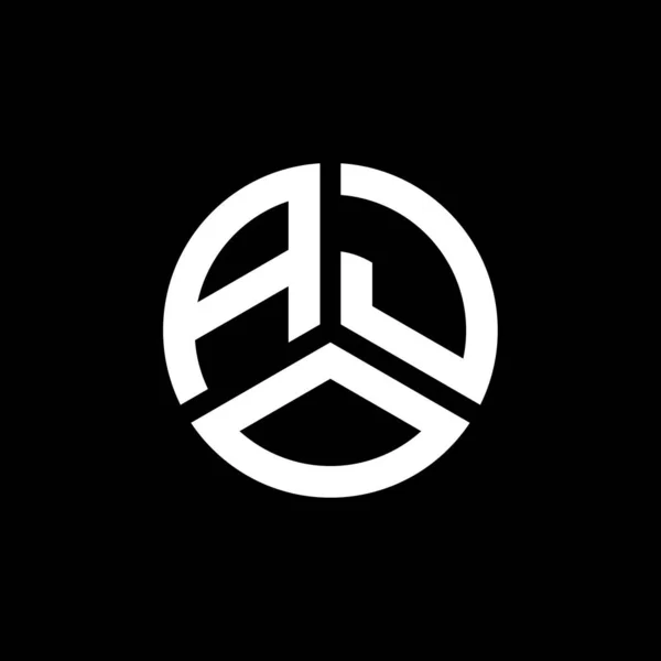 Logo Ajo Disegno Lettera Sfondo Bianco Ajo Creativo Iniziali Lettera — Vettoriale Stock