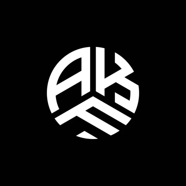 Akf Letter Logo Design Auf Weißem Hintergrund Akf Kreative Initialen — Stockvektor