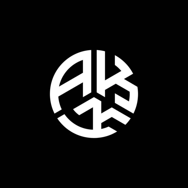 Logo Akk Desain Huruf Pada Latar Belakang Putih Akk Kreatif - Stok Vektor