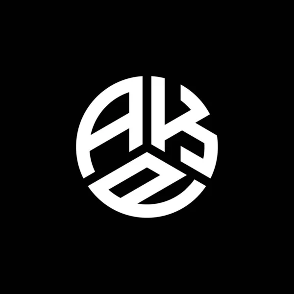 Logo Akp Desain Huruf Pada Latar Belakang Putih Akp Kreatif - Stok Vektor