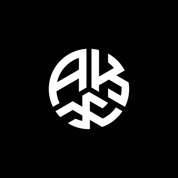 Logo Akx Desain Huruf Pada Latar Belakang Putih Akx Kreatif - Stok Vektor