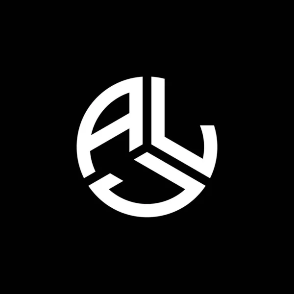 Дизайн Логотипа Alj Белом Фоне Концепция Логотипа Alj Creative Initials — стоковый вектор