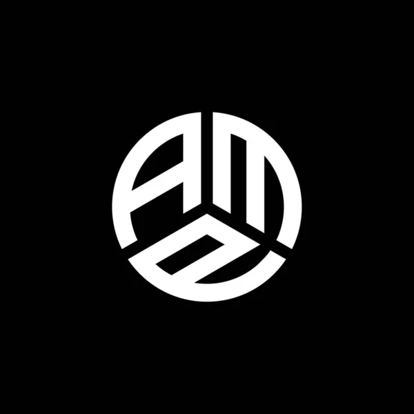 Amp Letter Logo Design White Background Amp Creative Initials Letter — Stock Vector
