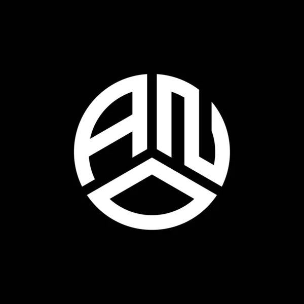Projekt Logo Litery Ano Białym Tle Ano Twórcze Inicjały Koncepcja — Wektor stockowy