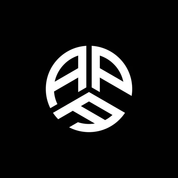 ホワイトを基調としたApaの文字ロゴデザイン Apaの創造的なイニシャルの手紙のロゴコンセプト Apaレターデザイン — ストックベクタ