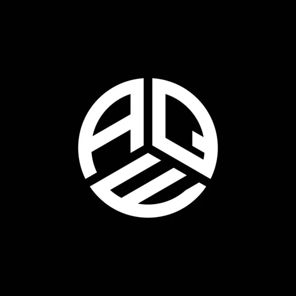 白を基調としたAqeの文字ロゴデザイン Aqeクリエイティブイニシャルレターロゴコンセプト Aqeの文字デザイン — ストックベクタ