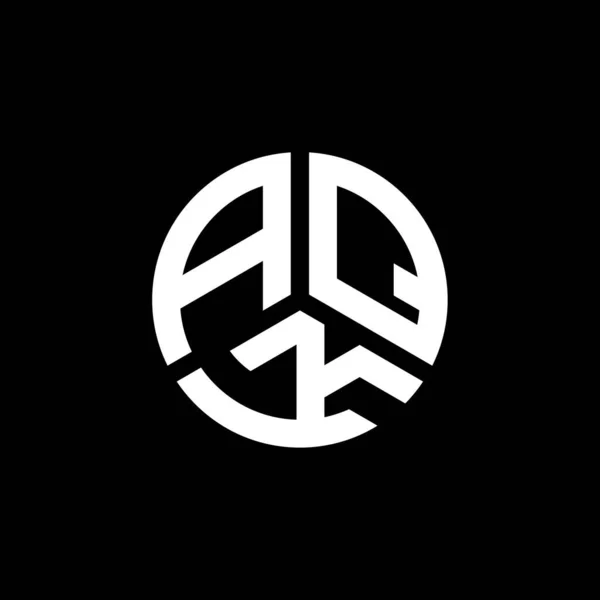 Aqk Projekt Logo Litery Białym Tle Aqk Twórcze Inicjały Koncepcja — Wektor stockowy