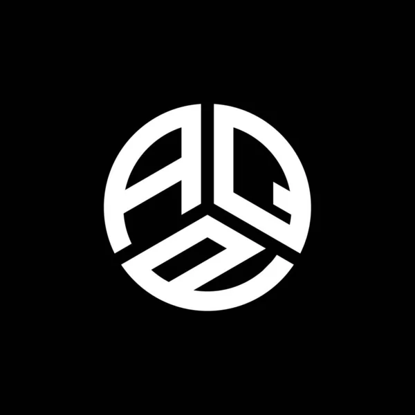 Aqp Brev Logotyp Design Vit Bakgrund Aqp Kreativa Initialer Brev — Stock vektor