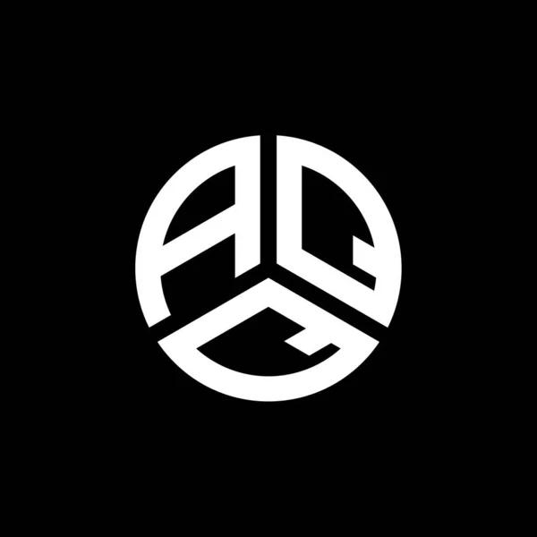 Aqq Letter Logo Ontwerp Witte Achtergrond Aqq Creatieve Initialen Letter — Stockvector