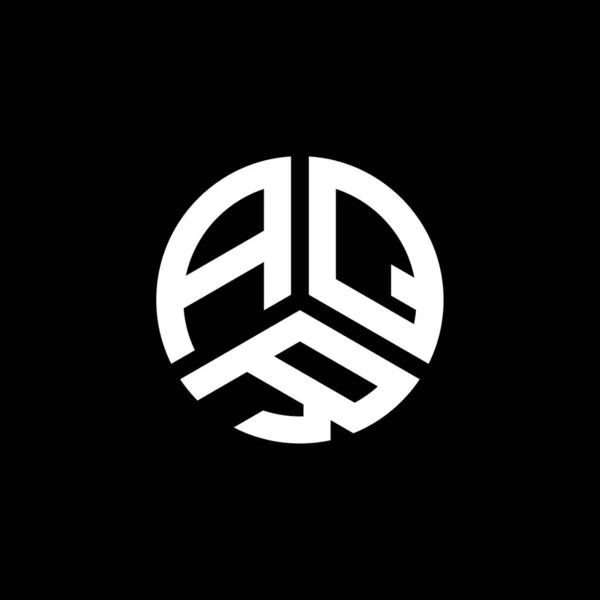 白色背景的Aqr字母标识设计 Aqr创意首字母首字母标识概念 Aqr字母设计 — 图库矢量图片