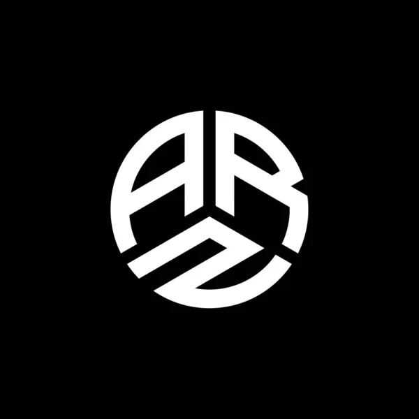 Arz Logo Ontwerp Witte Achtergrond Arz Creatieve Initialen Letter Logo — Stockvector