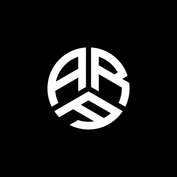 Ara 디자인은 배경에 Ara Creative Initials Letter Logo 컨셉트 Ara — 스톡 벡터