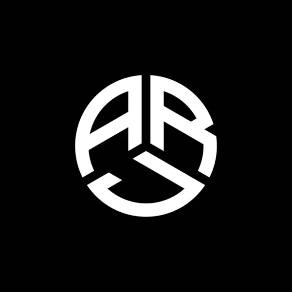 Projeto Logotipo Letra Arj Fundo Branco Arj Iniciais Criativas Conceito —  Vetores de Stock