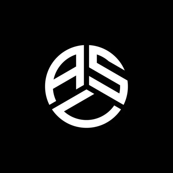 Asu Lettera Logo Disegno Sfondo Bianco Asu Creativo Iniziali Lettera — Vettoriale Stock